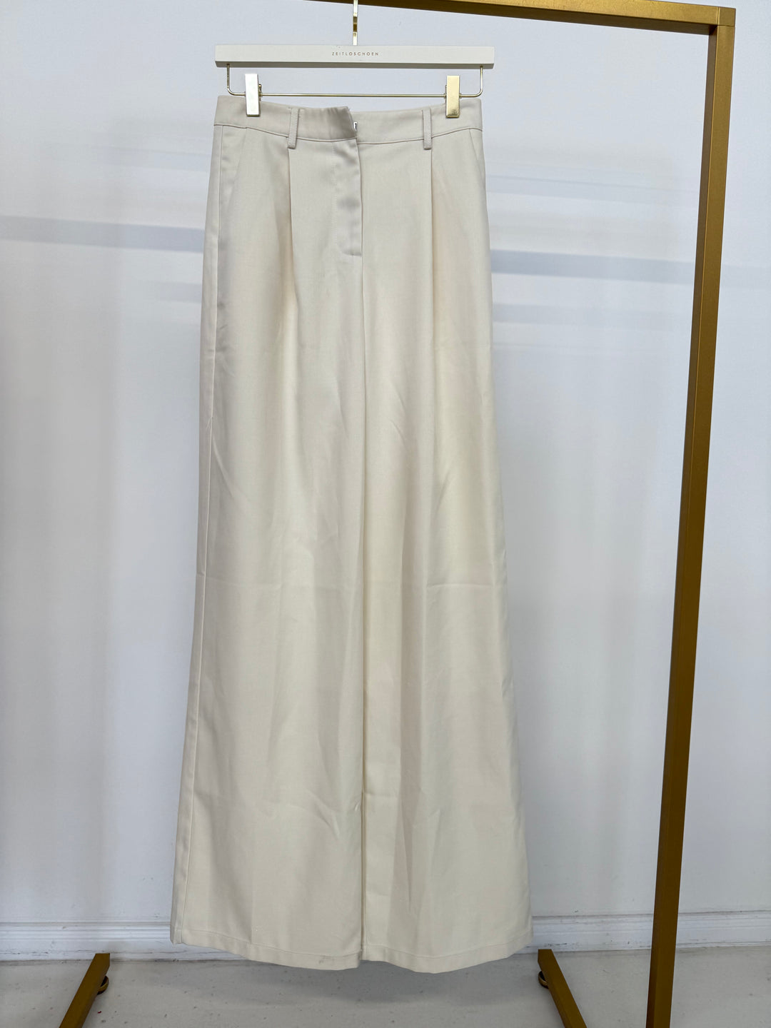 BUNDFALTENHOSE CASUAL LOOK CREME GR.S/36 (B-WARE)