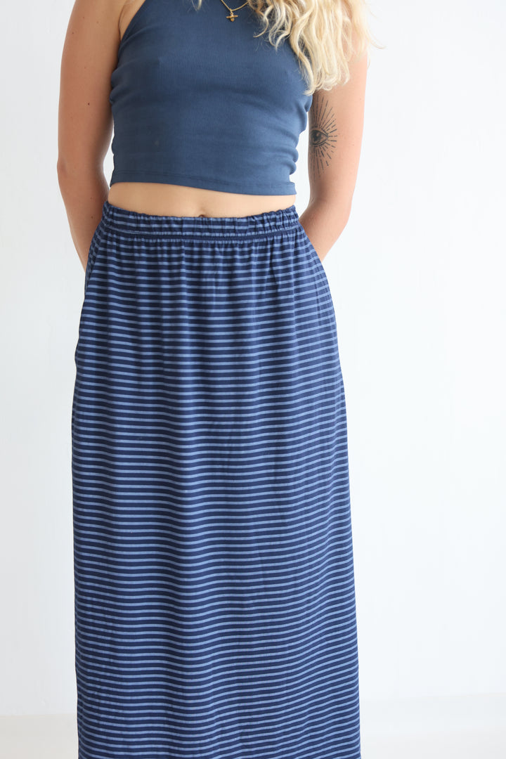 Striped Sweat Skirt