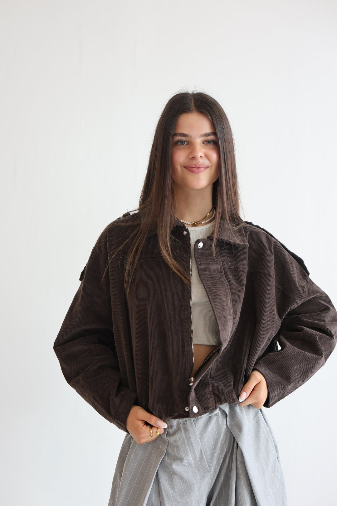 Cord Bomber Jacket