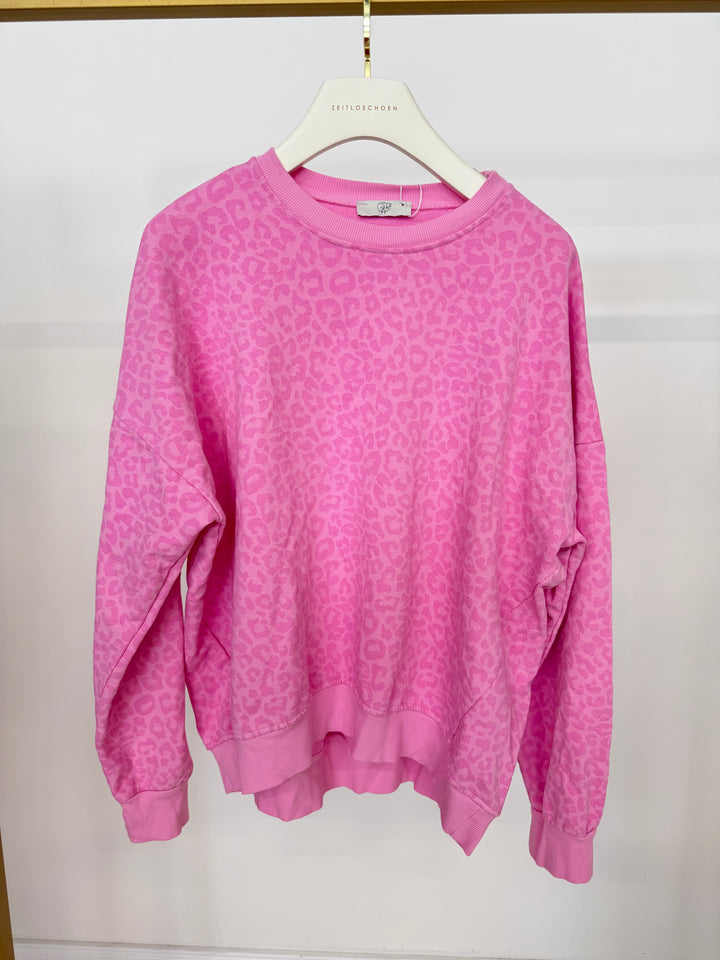 SWEATER MIT LEOPRINT PINK (B-WARE)