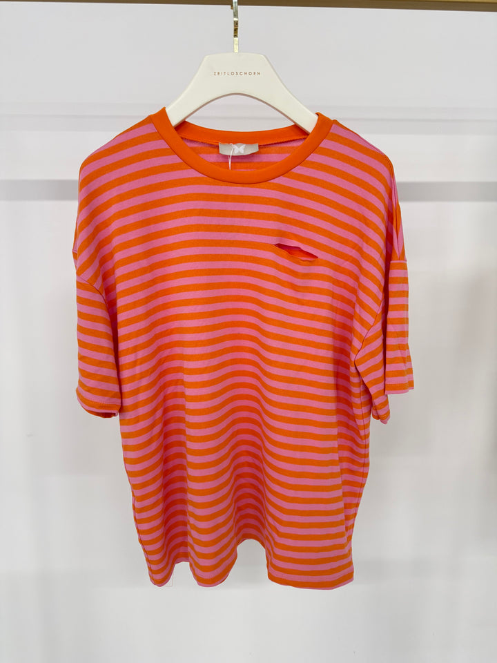 EASY FIT STRIPED T-SHIRT WATERLEMON (B-WARE)