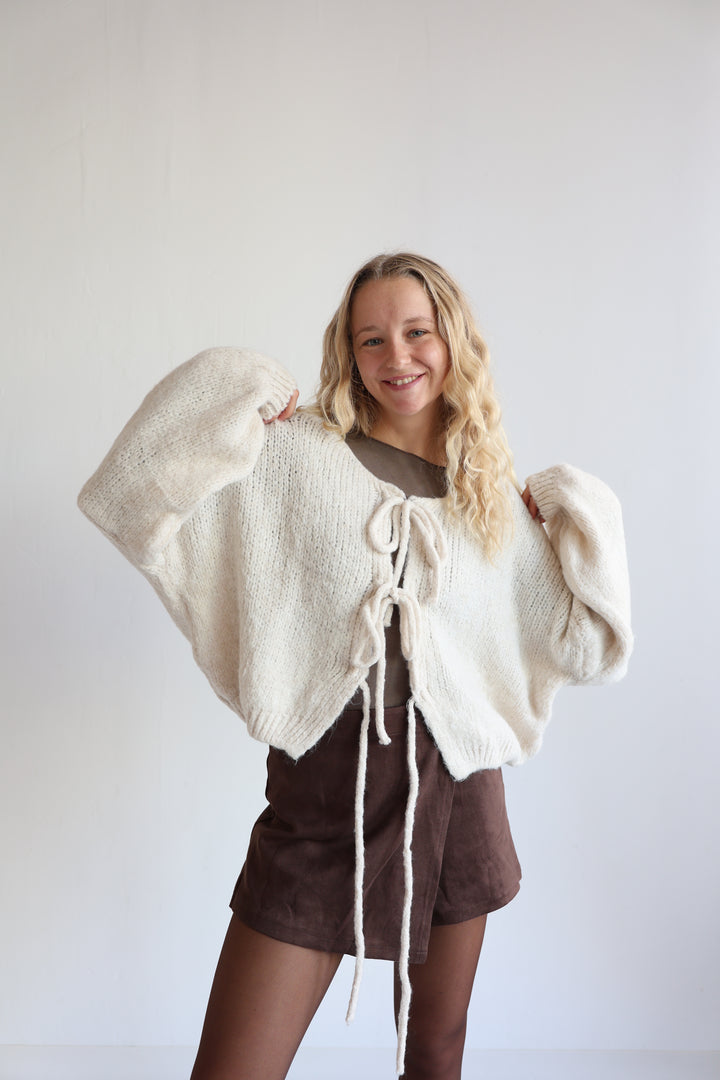 Langarm Cardigan mit Schleifen Lilly