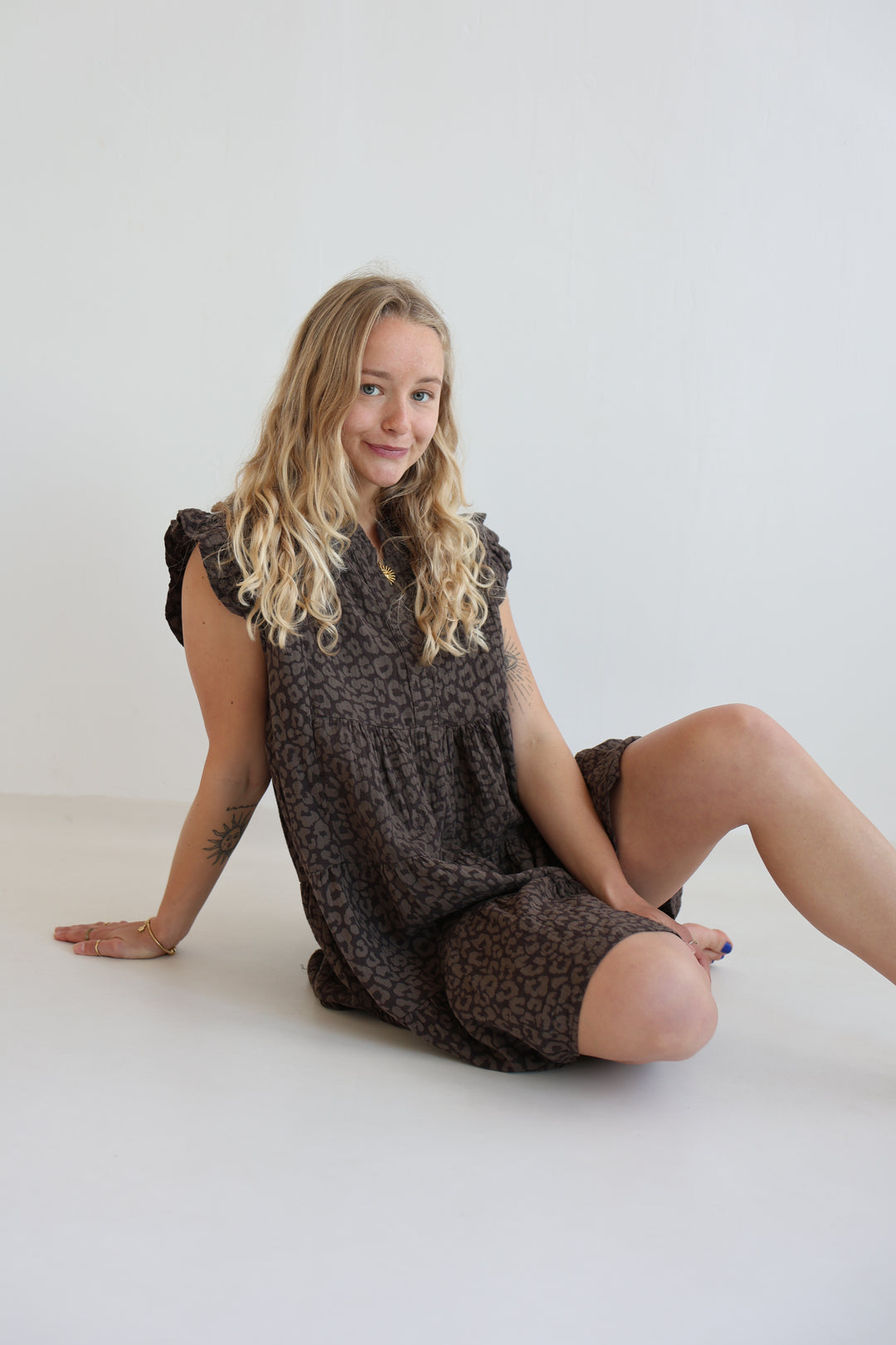 Musselinkleid Timeless Leopard