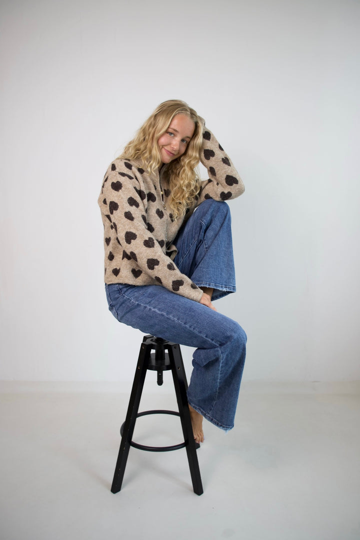 Heartbound Half-Zip Sweater
