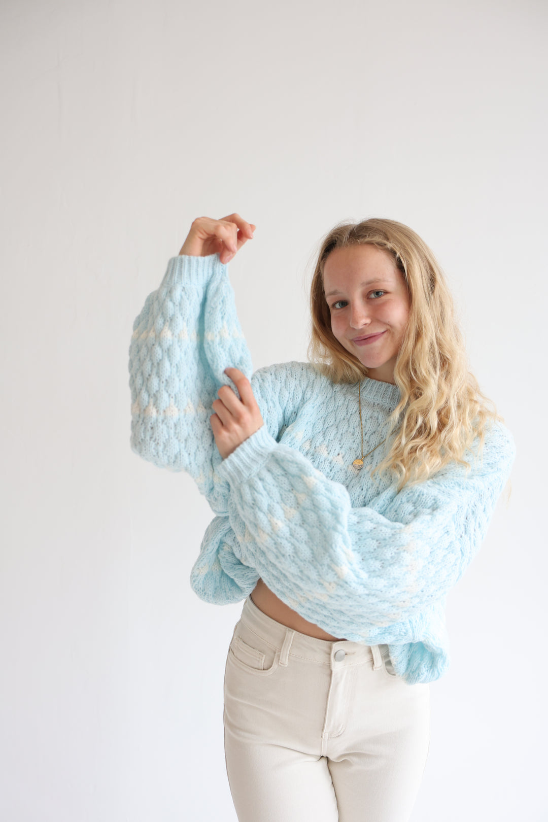 Bubble Knit Pullover