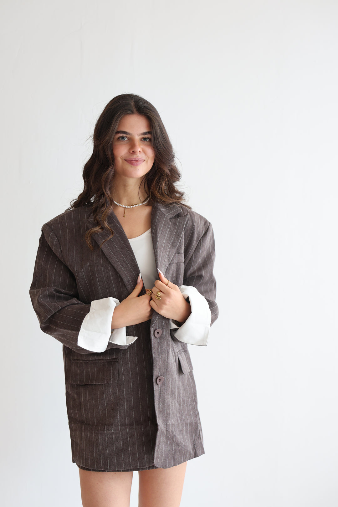 Manhattan Pinstripe Blazer
