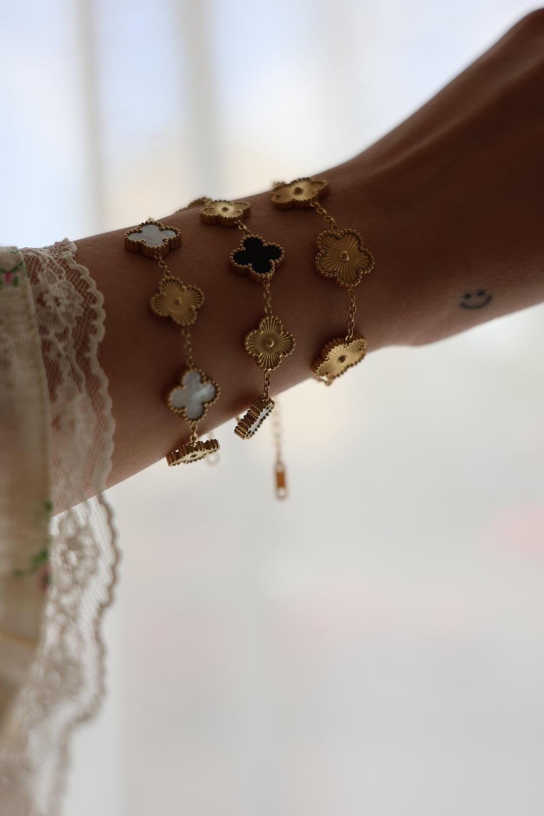 Armband Big Golden Clover