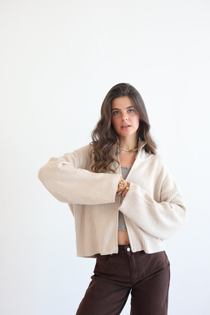 Softline Zip Cardigan