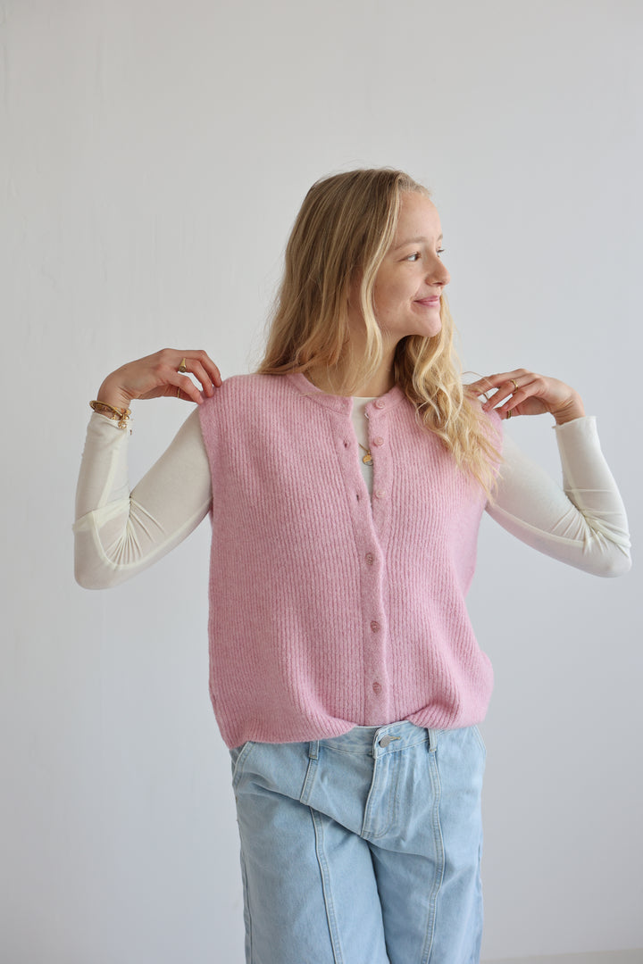 Einfarbige Weste Jolina