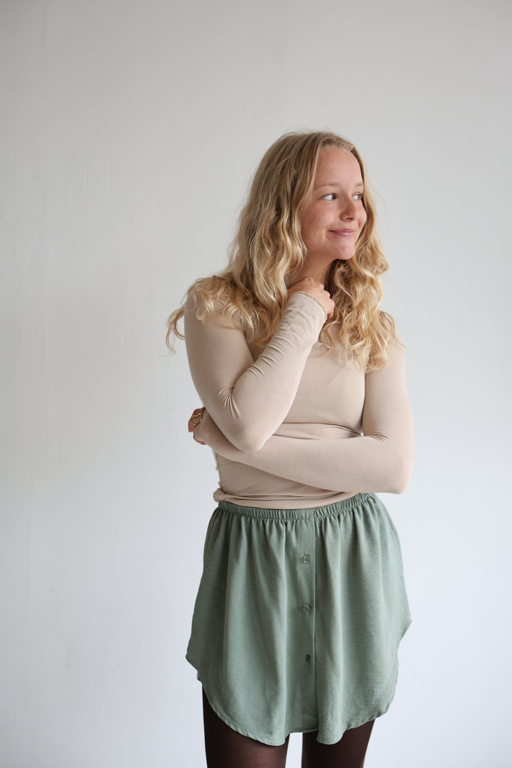 Einfarbiger Blusenrock