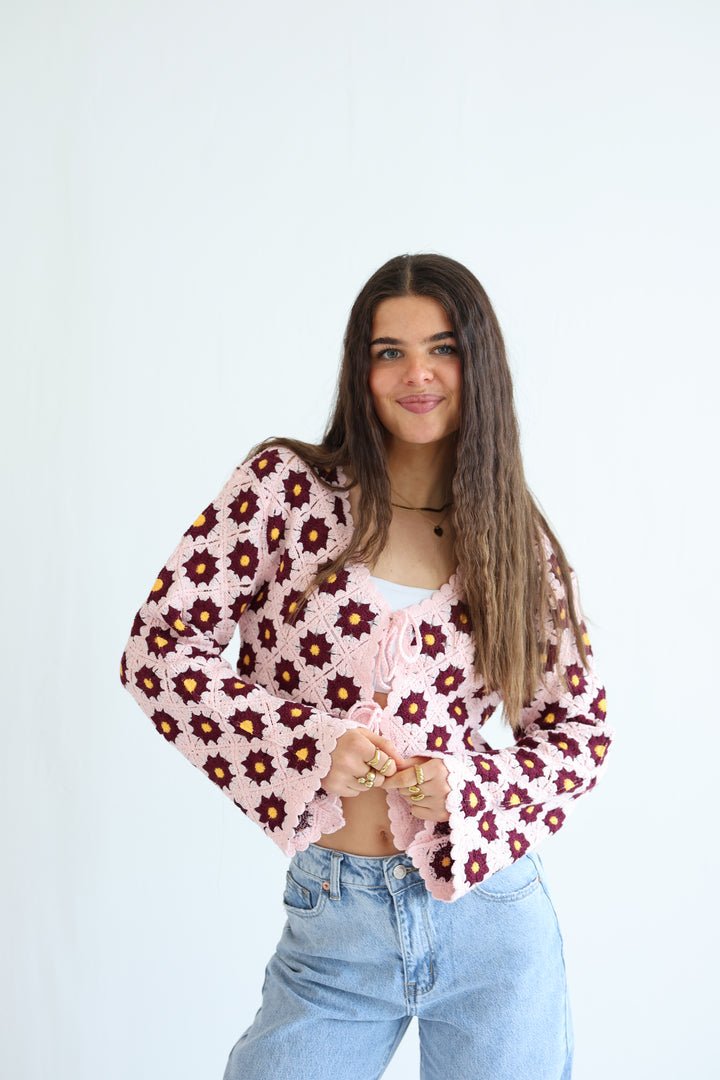 Häkelcardigan Amber Garden