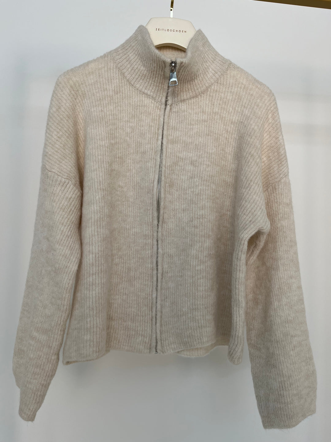 CASUAL ZIPPER CARDIGAN SOFT VANILLA (B-WARE)