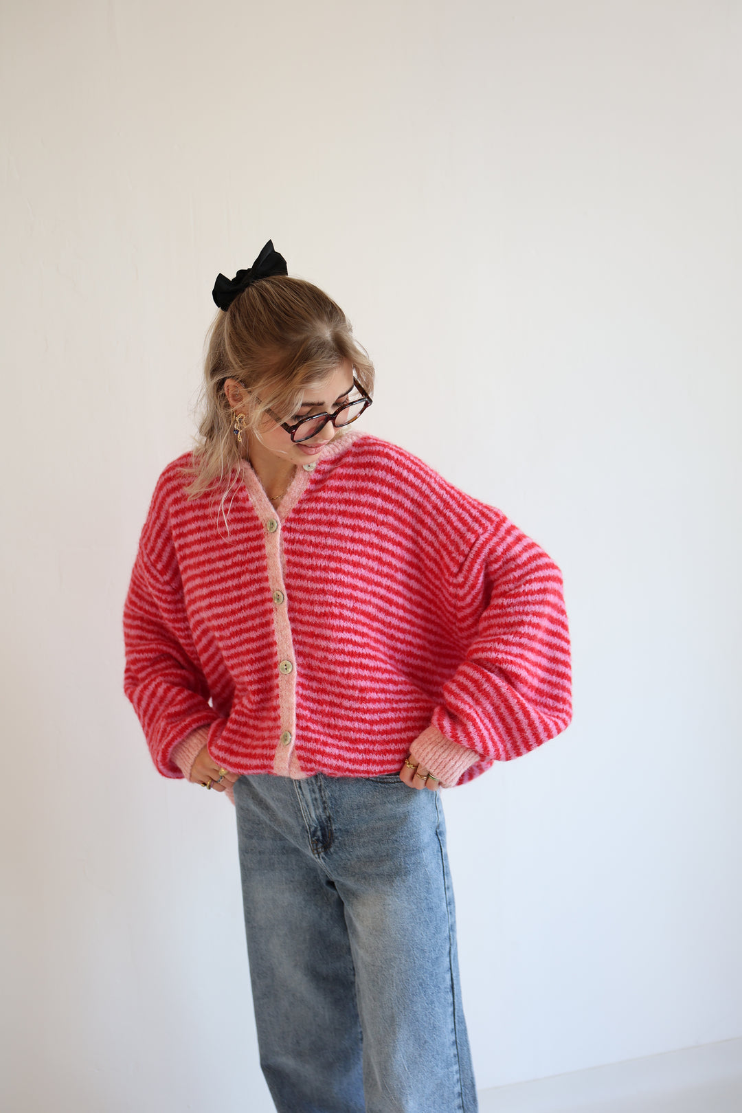 Gestreifter Cardigan Moodline Knit