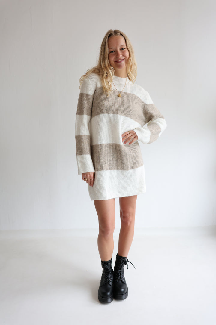 Soft Stripe Knit Dress