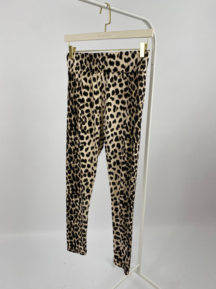 HIGH WAIST LEGGINGS MIT LEOPARDENPRINT (T2401) GR. XS (B-WARE)