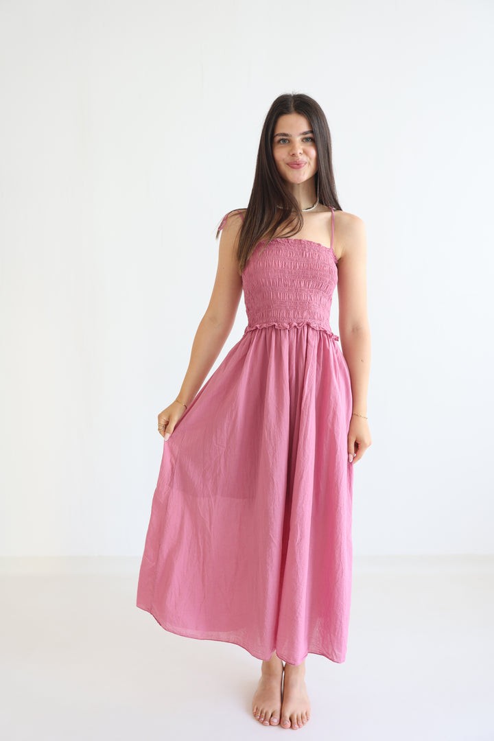 Soft Horizon Cotton Dress
