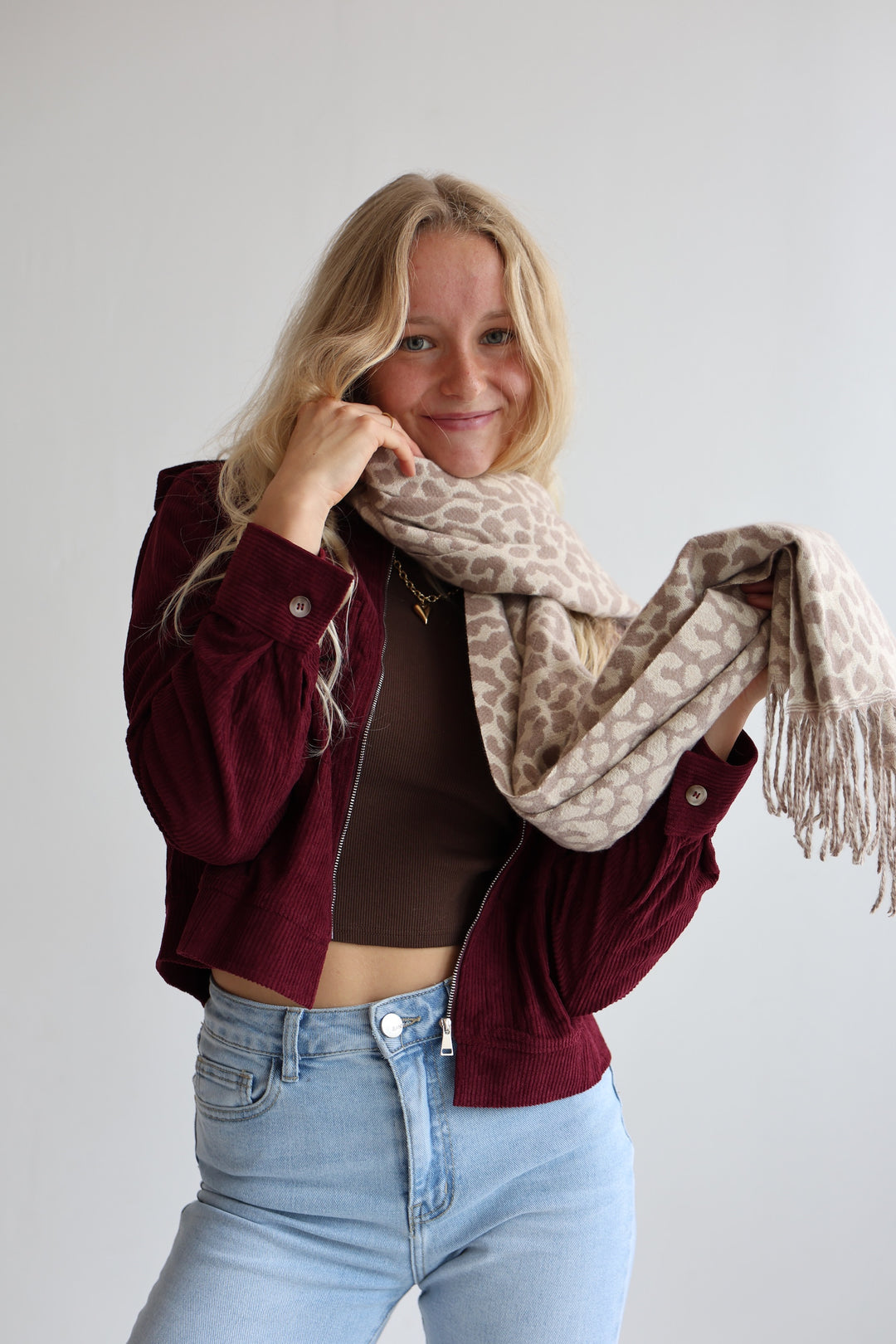 Langer Schal Wild Winter
