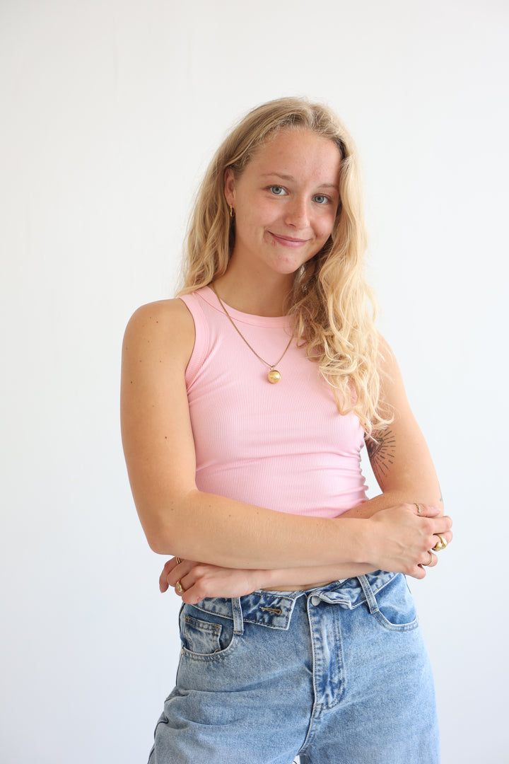 Slim Fit Ribbed Tanktop