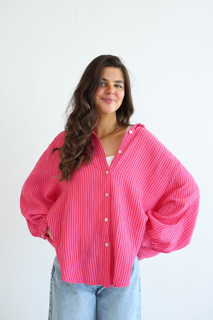 Musselinbluse Casual Stripes