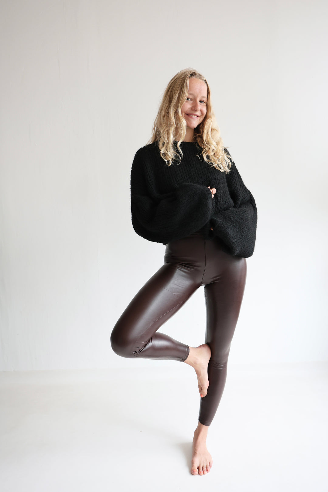 Lederleggings Casual Fit