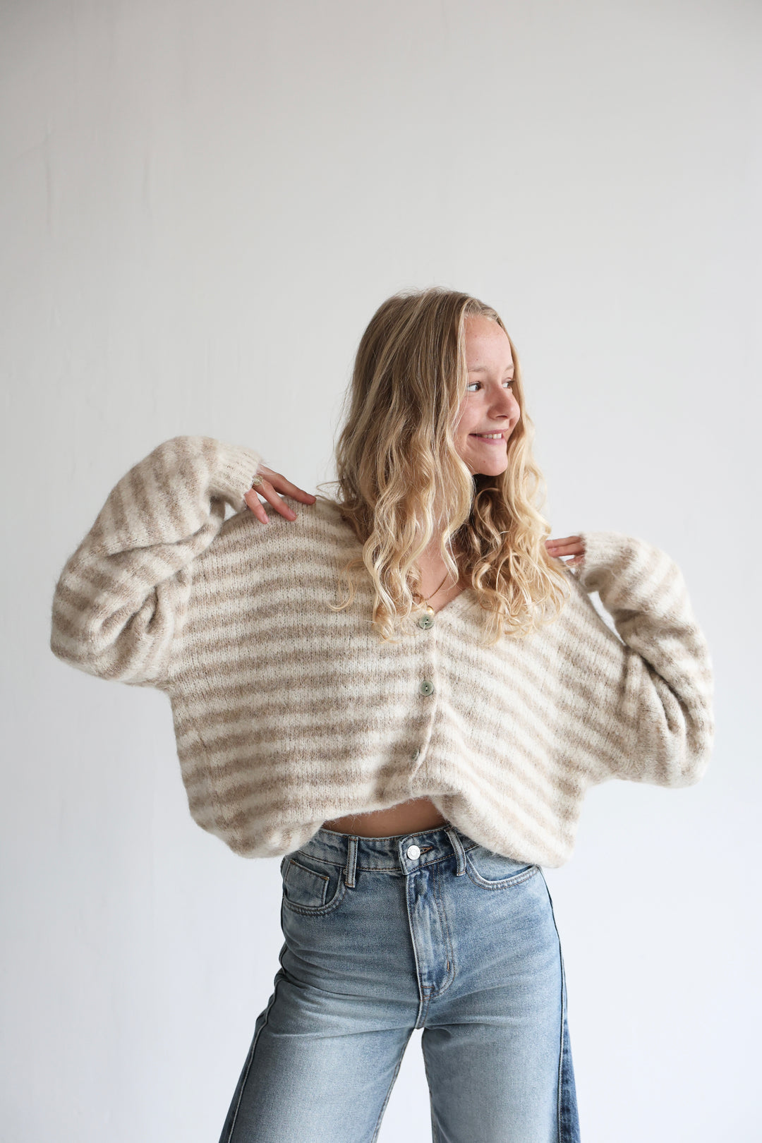 Gestreifter Cardigan Cosima