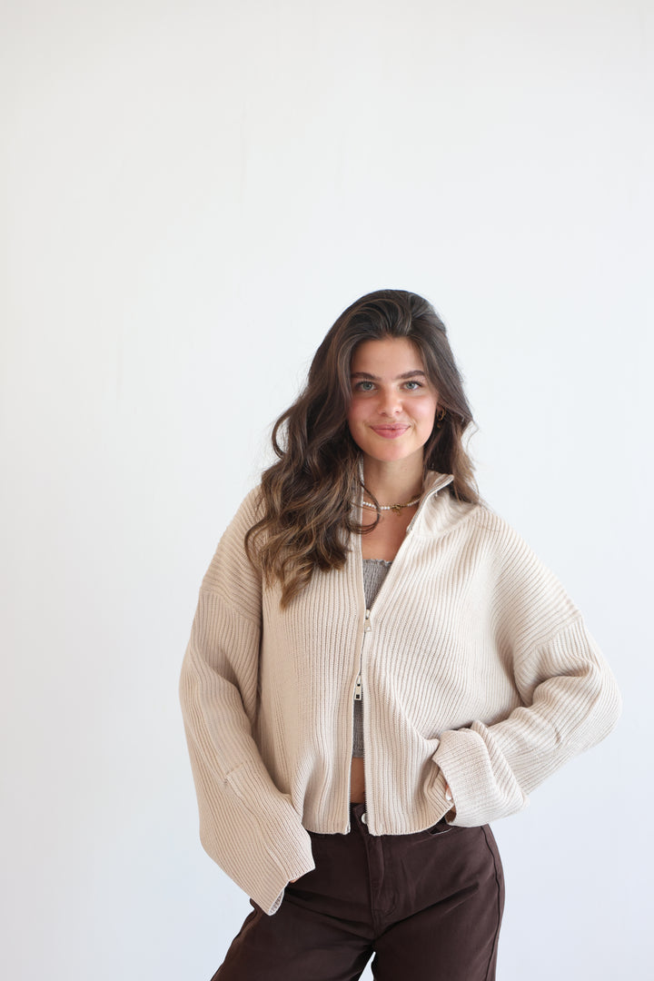 Softline Zip Cardigan