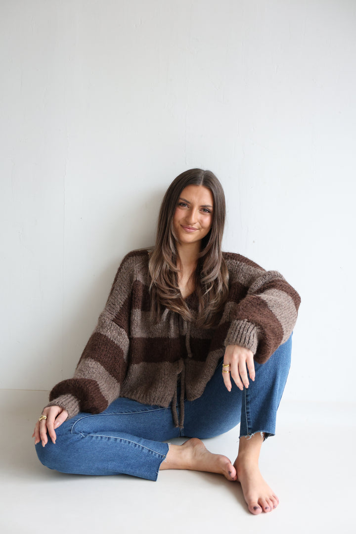 Gestreifter Cardigan Luana