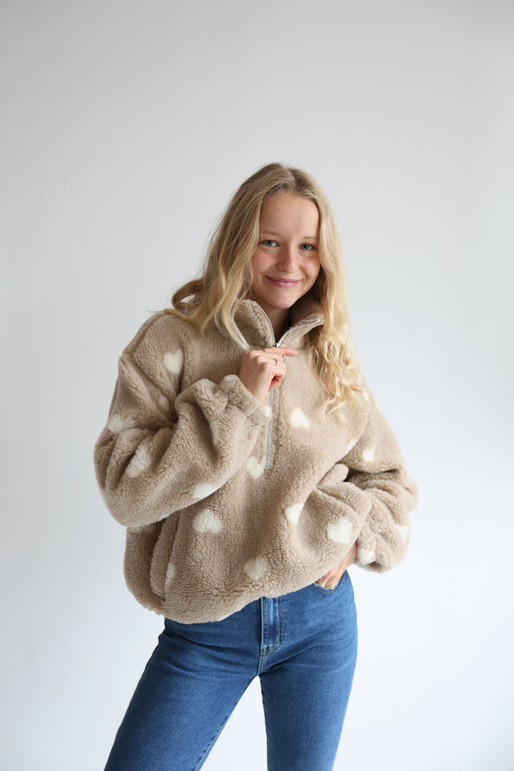 Teddy Zipper Warm Heart