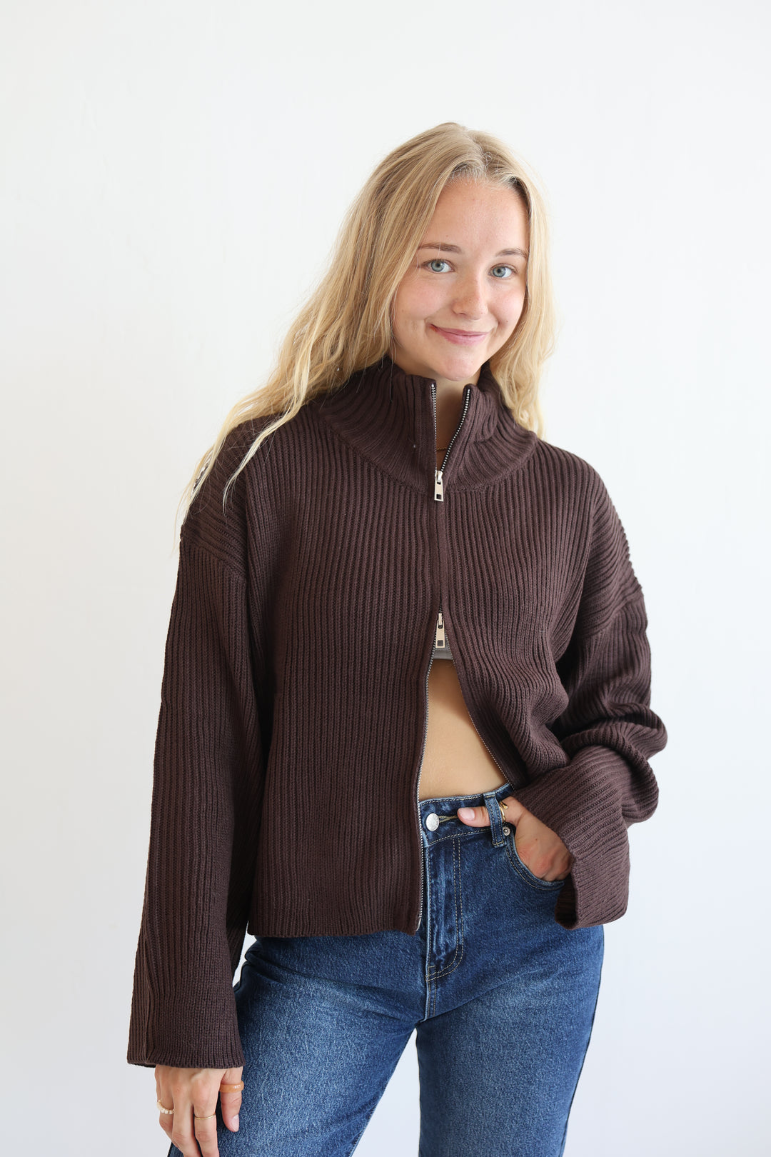 Softline Zip Cardigan