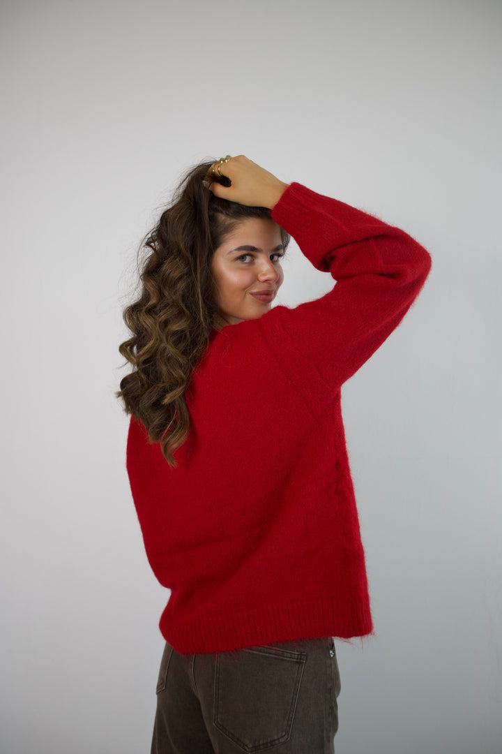 Red Velvet Cloud Sweater
