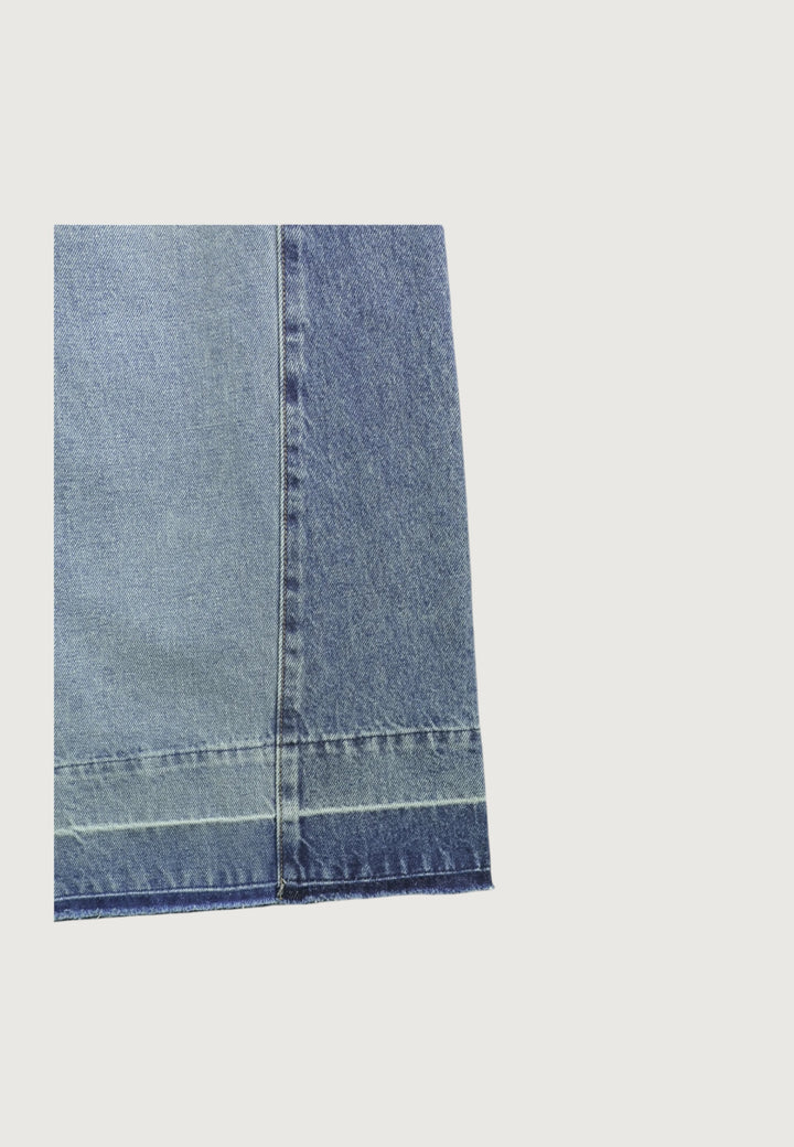 Block Fade Wide Leg Jeans