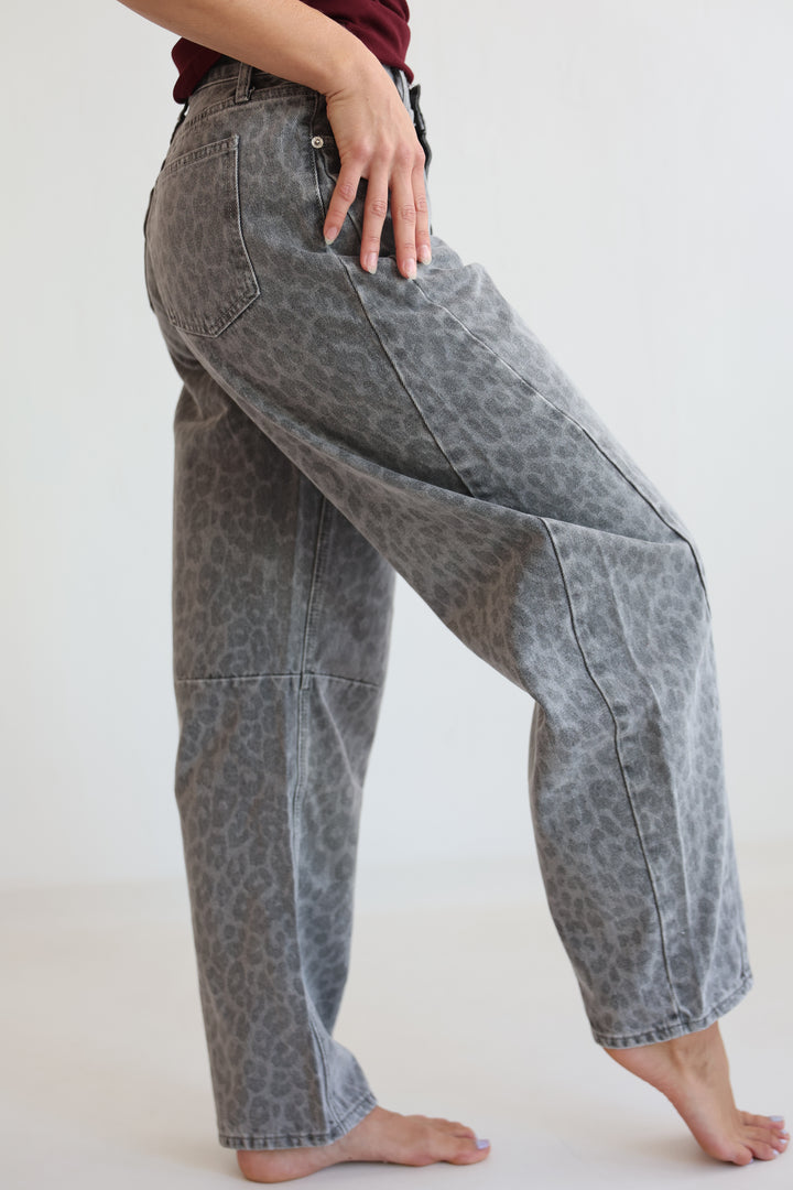 Graphite Wild Barrel Jeans