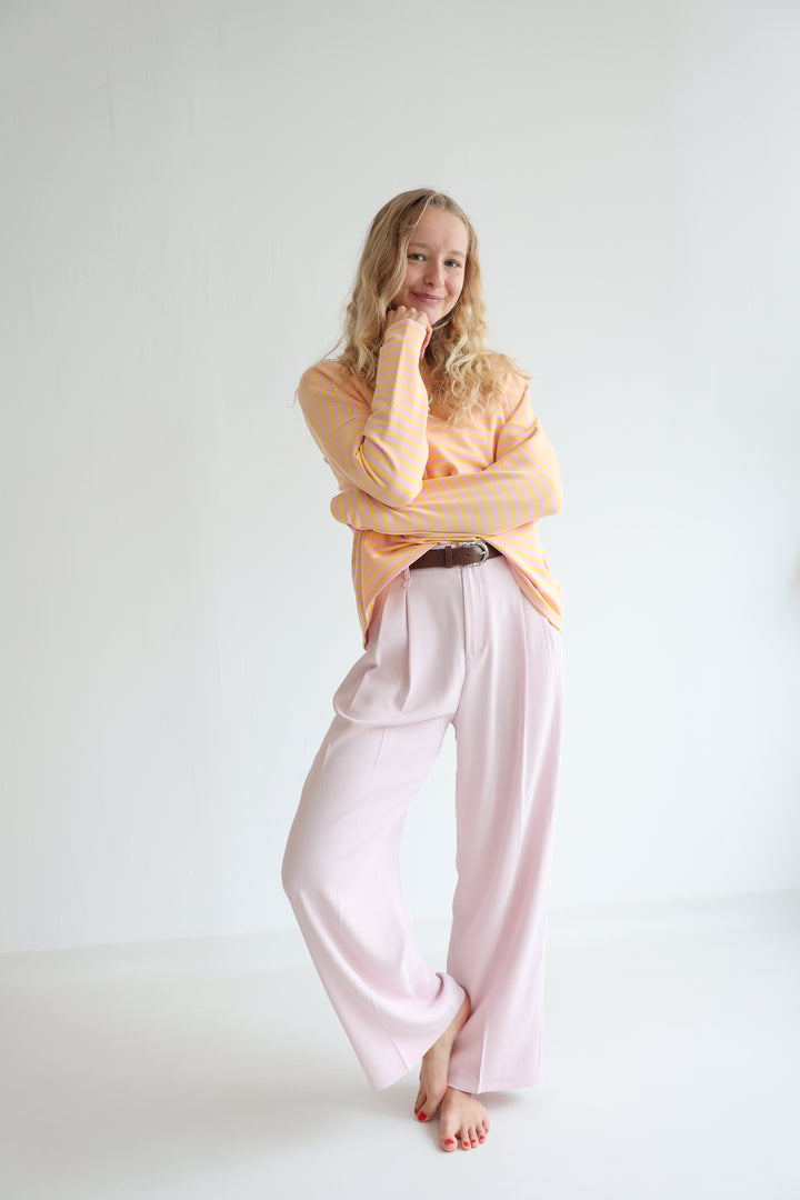 Bundfaltenhose mit Gürtel Anna