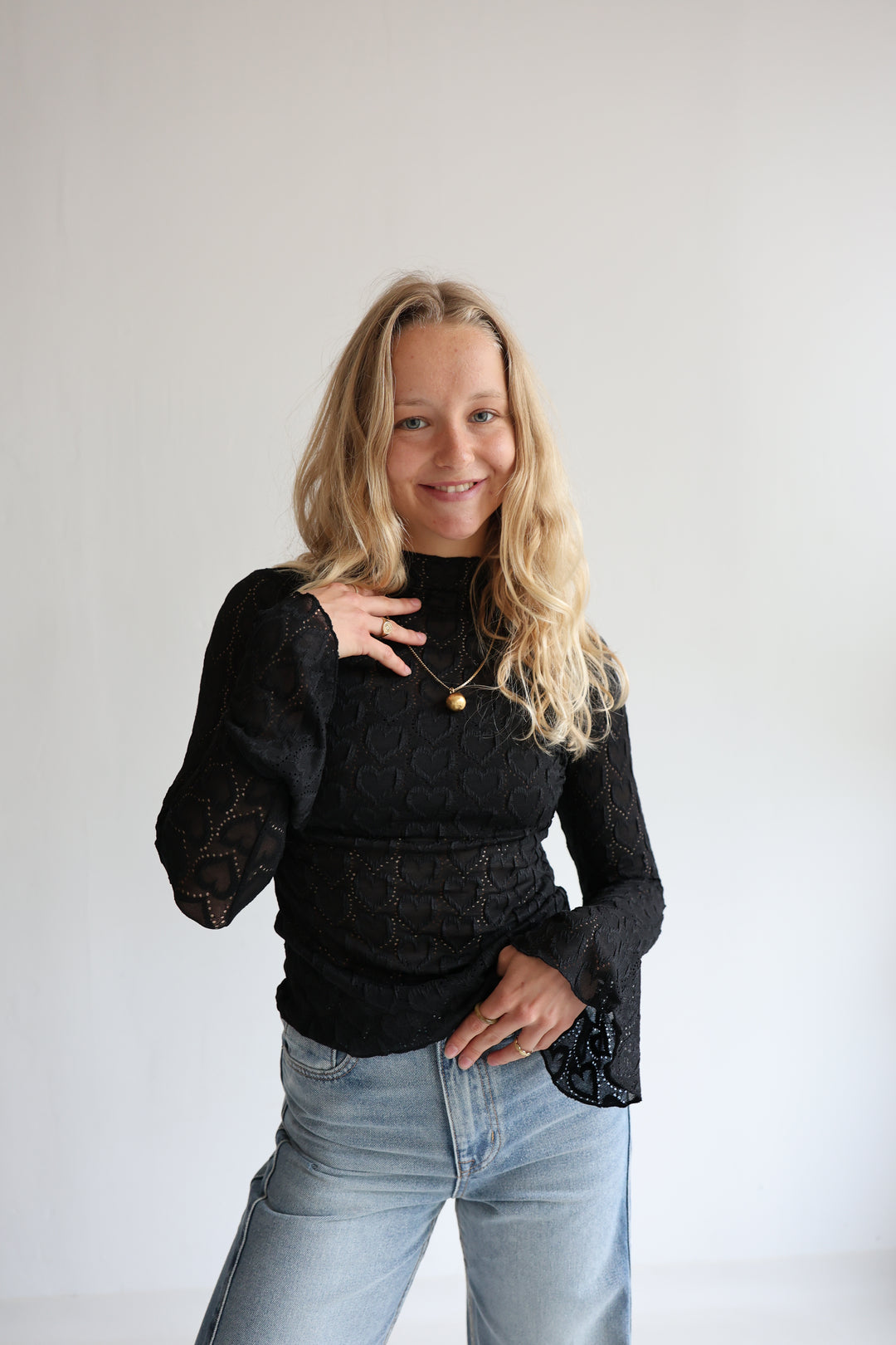 Spitzenlongsleeve Heartful