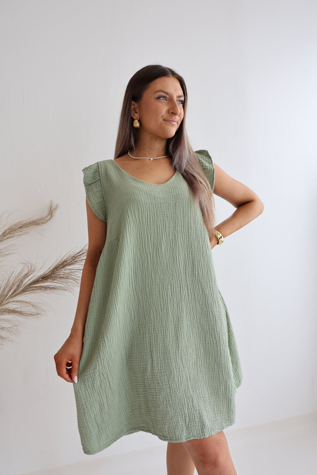 Minikleid aus Musselin Mariella