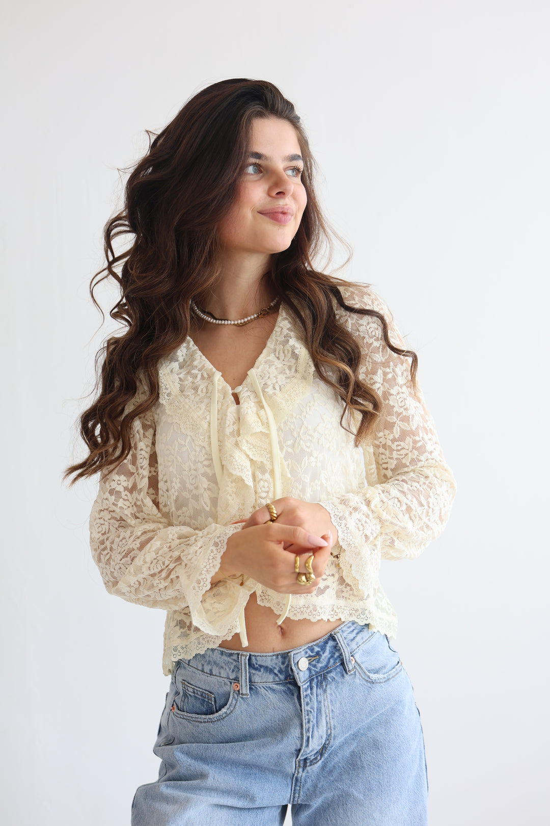 Vintage Sleeve Bluse