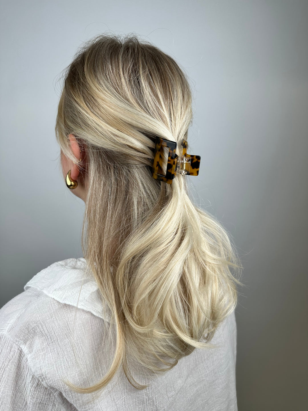 Kleine Haarspange mit Leoprint