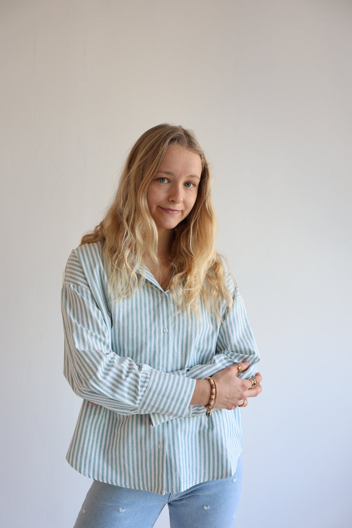 Striped Cotton Blouse