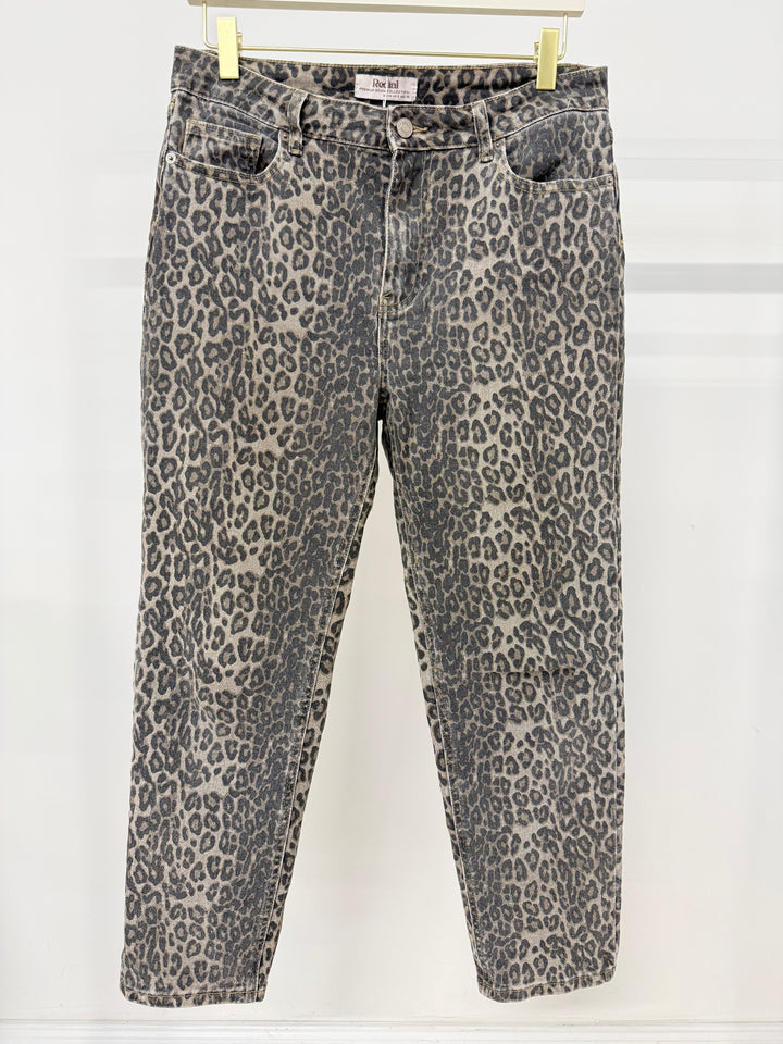 LEOPARD DENIM MOM JEANS GR.40 (B-WARE)