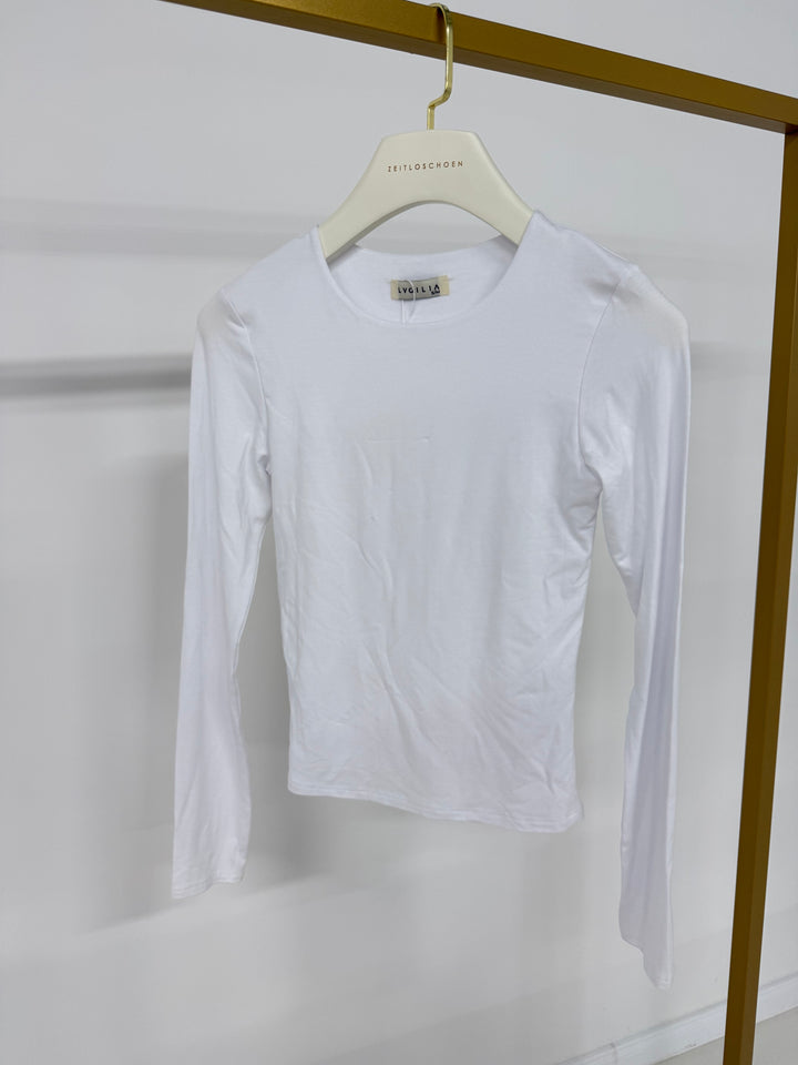 LONGSLEEVE SIMPLY SEAMLESS WEISS (B-WARE)