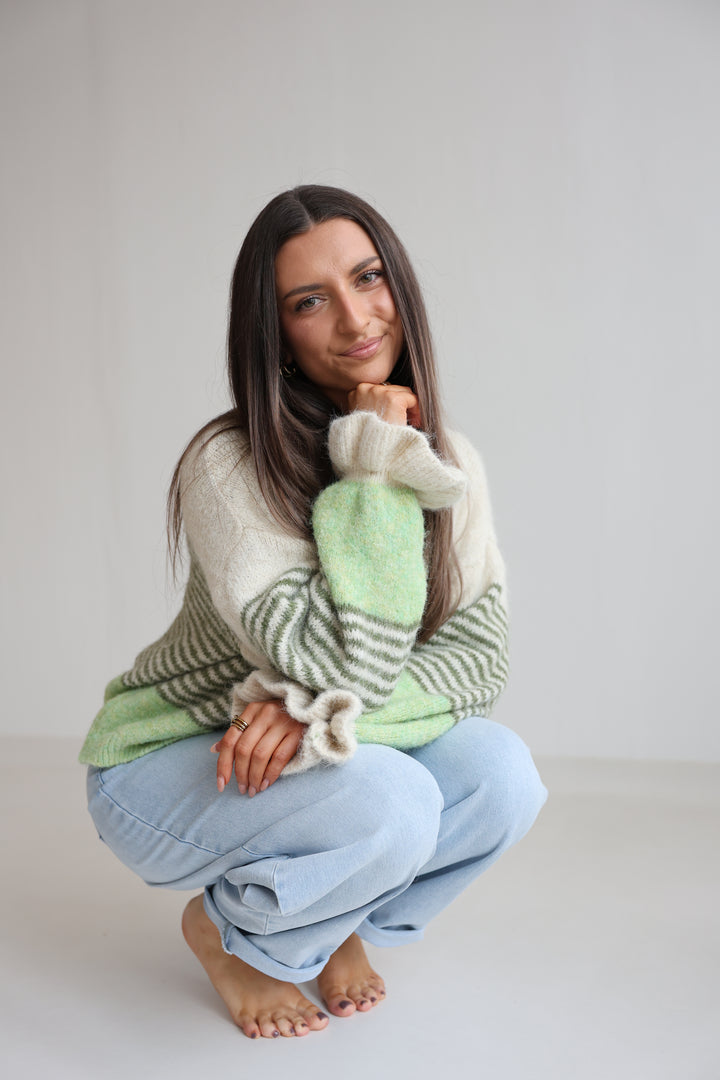 Candy Stripe Knit Cardigan