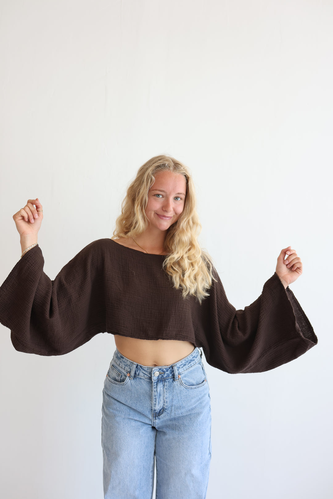 Off-Shoulder Musselinshirt Liz