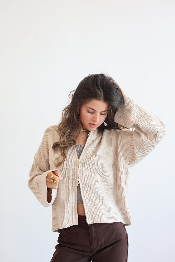Softline Zip Cardigan
