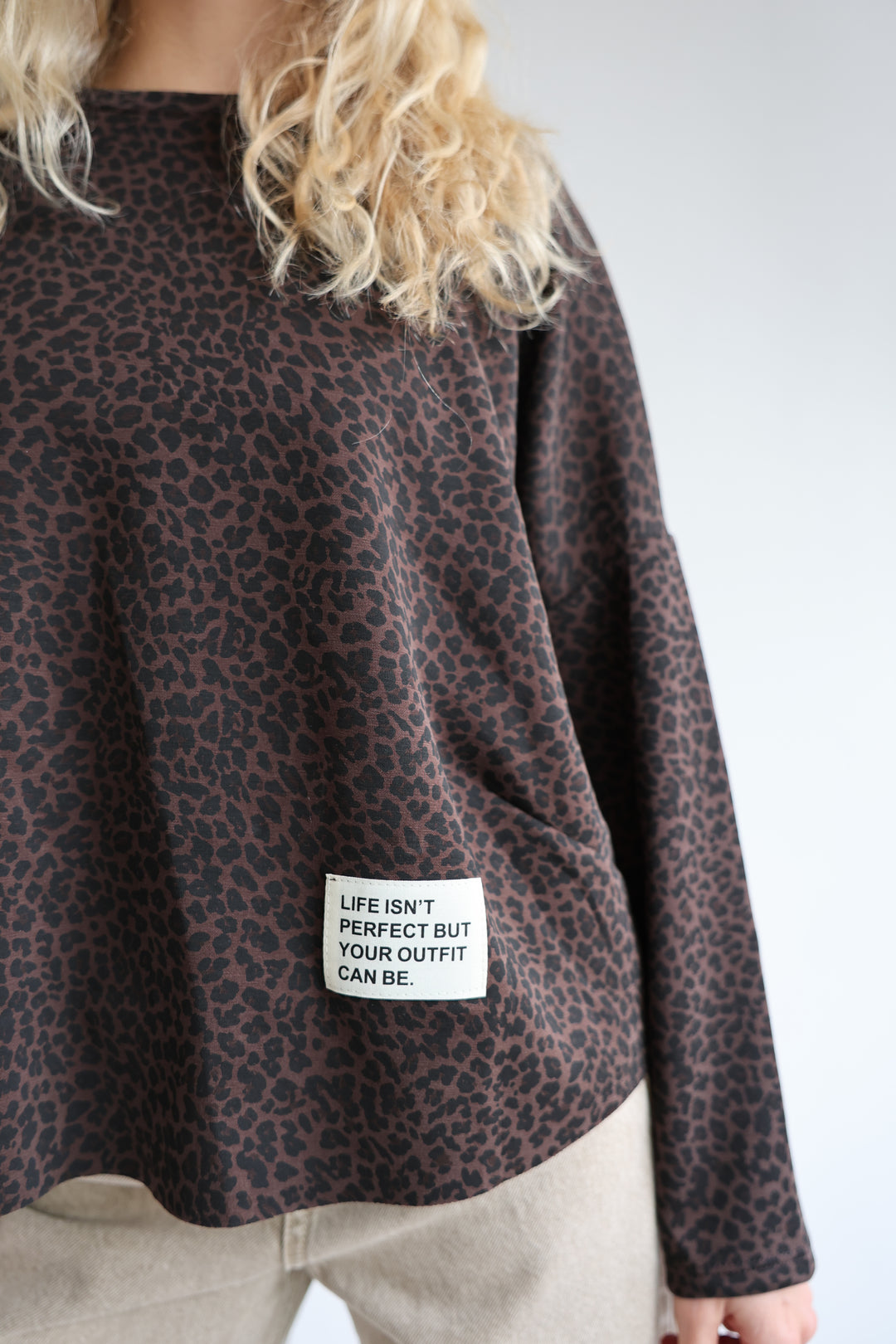 Sweater mit Leoprint Everyday