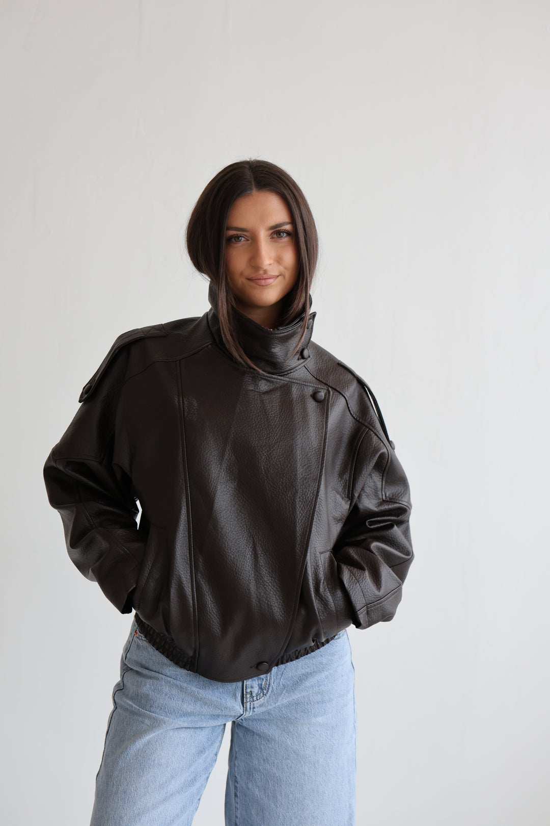 Oversize Bikerjacke Milano