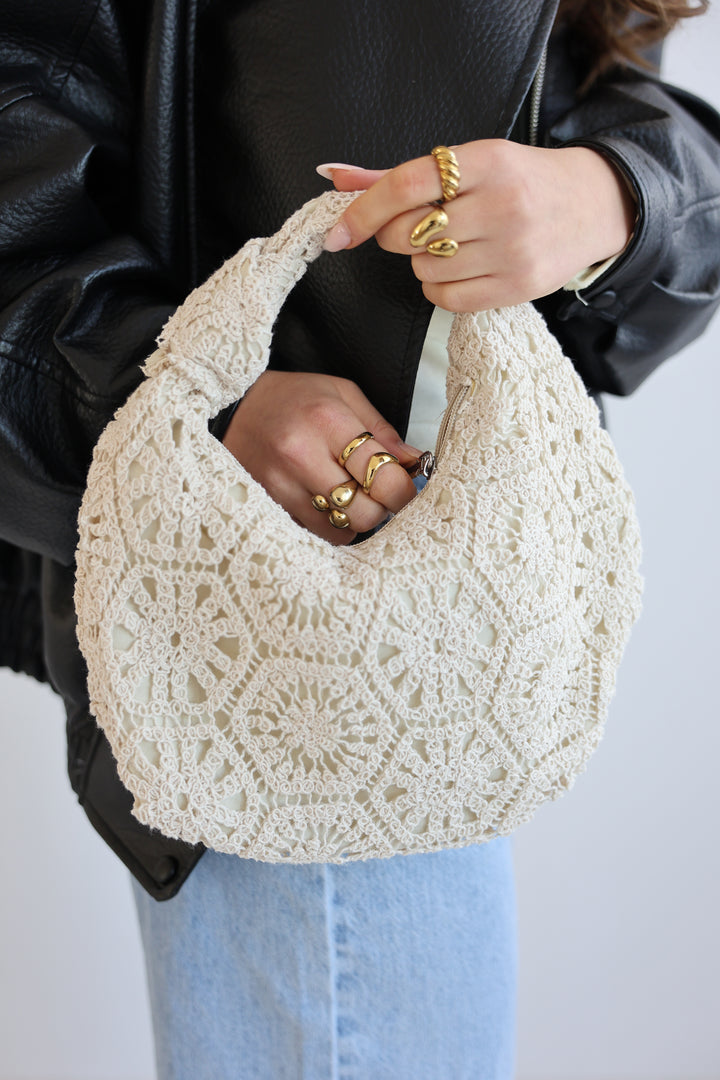 Crochet Knot Handle Bag