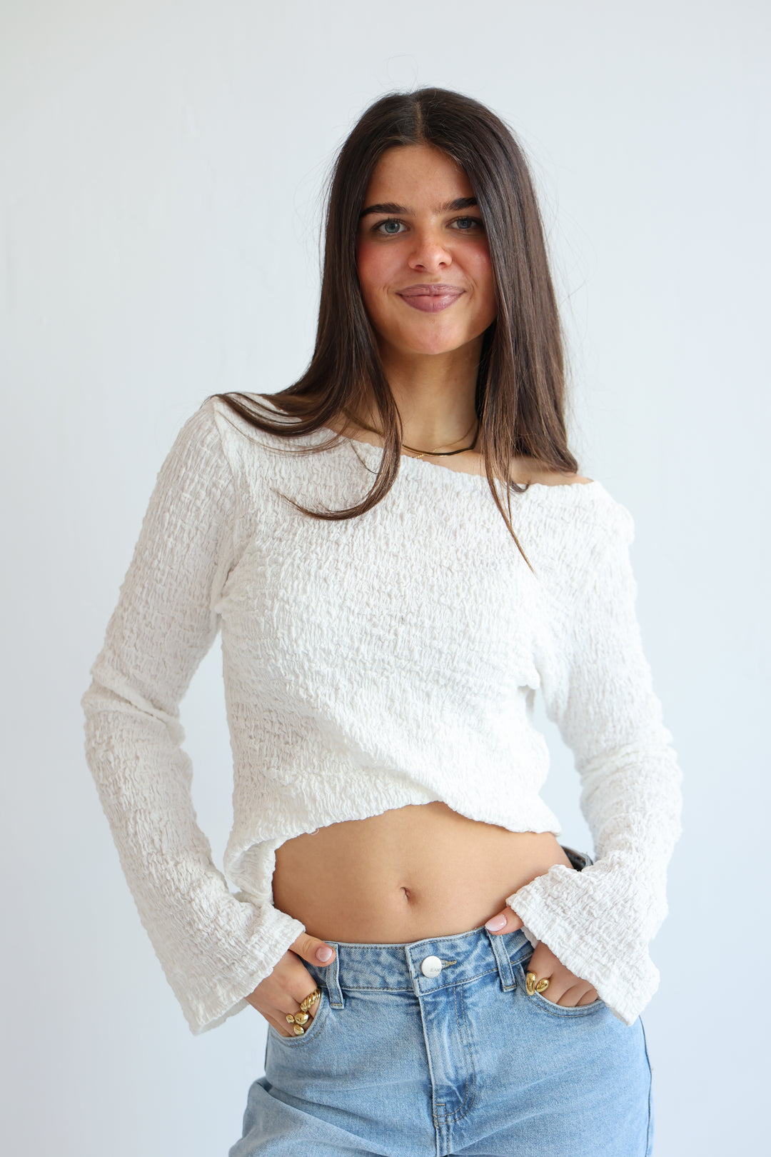 Longsleeve mit Struktur Ina