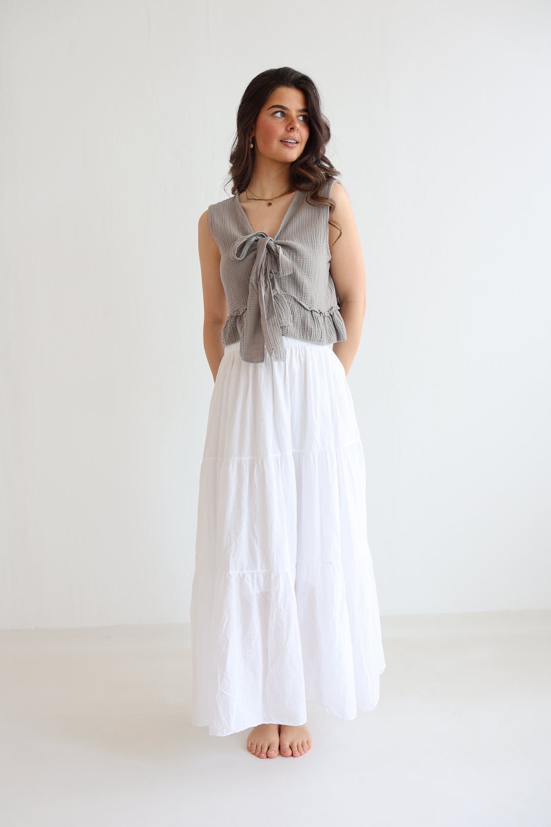 Cotton Maxi Skirt