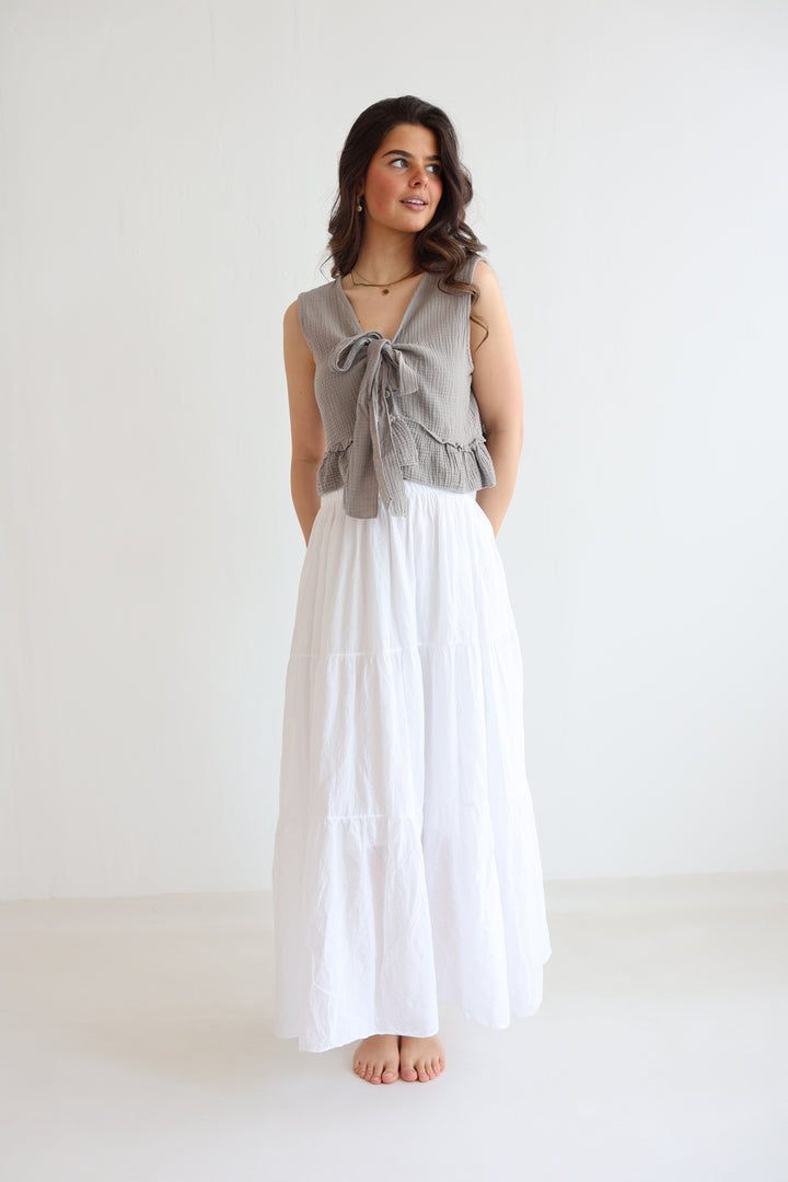 Cotton Maxi Skirt