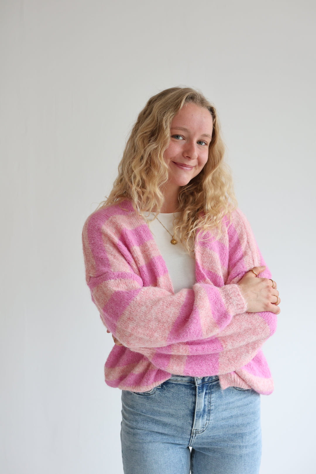 Chunky Striped Cardigan
